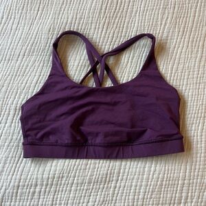 lululemon athletica Deep Plum Strappy Sports Bra
